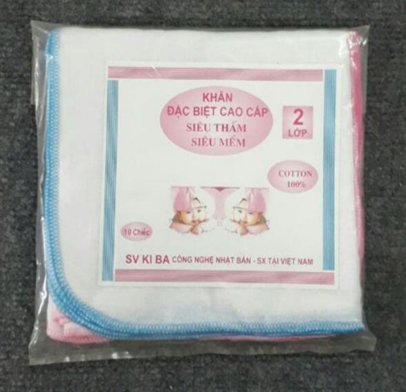 Sét 10 Khăn Xô , Khăn  Sữa 2 Lớp Cho Bé Xuất Nhật