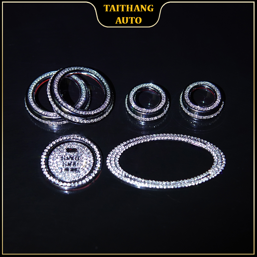 Bộ đính đá full nội thất xe kia cerato 2019, 2020, chất liệu đá cao cấp Swarovski, mạ viền crom không han gỉ, sang trọng