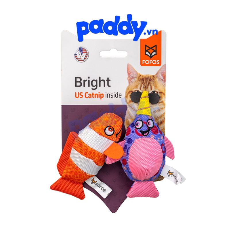 Đồ chơi cho mèo set 2 cá nemo catnip fofos