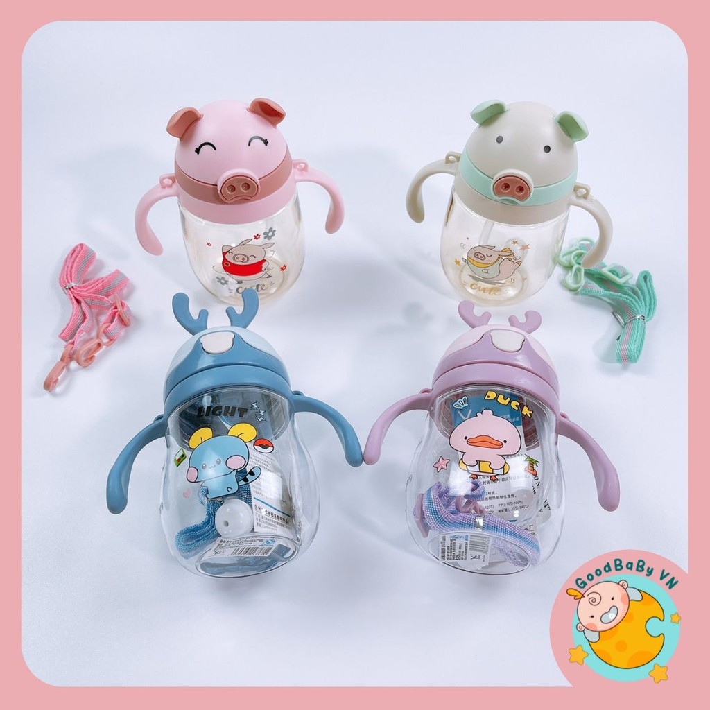 Bình tập uống,bình tập hút cho bé 280-350ml Goodbabyvn