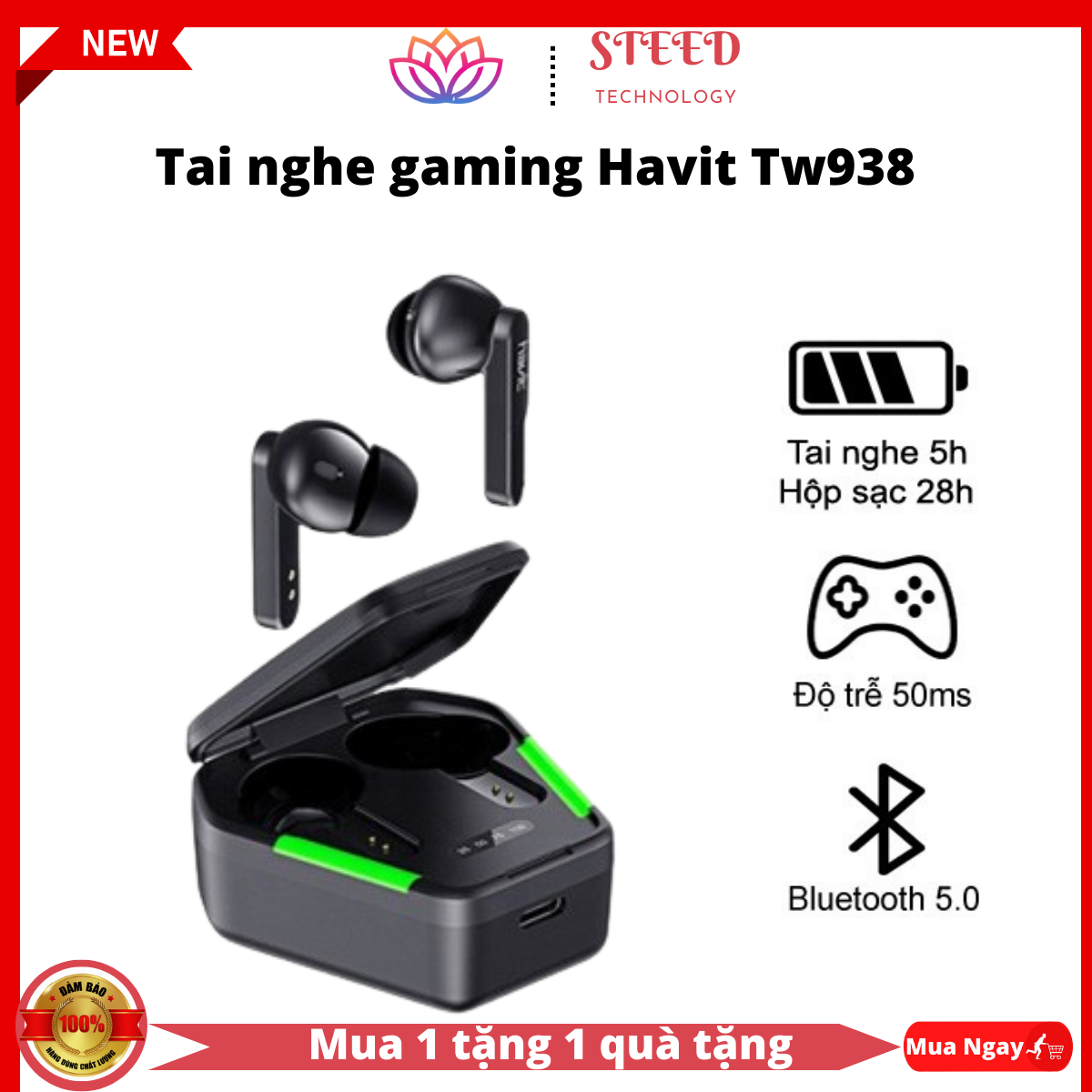 Tai nghe gaming . tai nghe gaming chính hãng , tai nghe gaming | tai nghe chơi game _ bass chất game mượt, cảm ứng, led gaming, pin lên tới 28h - chính hãng bảo hành 12 tháng