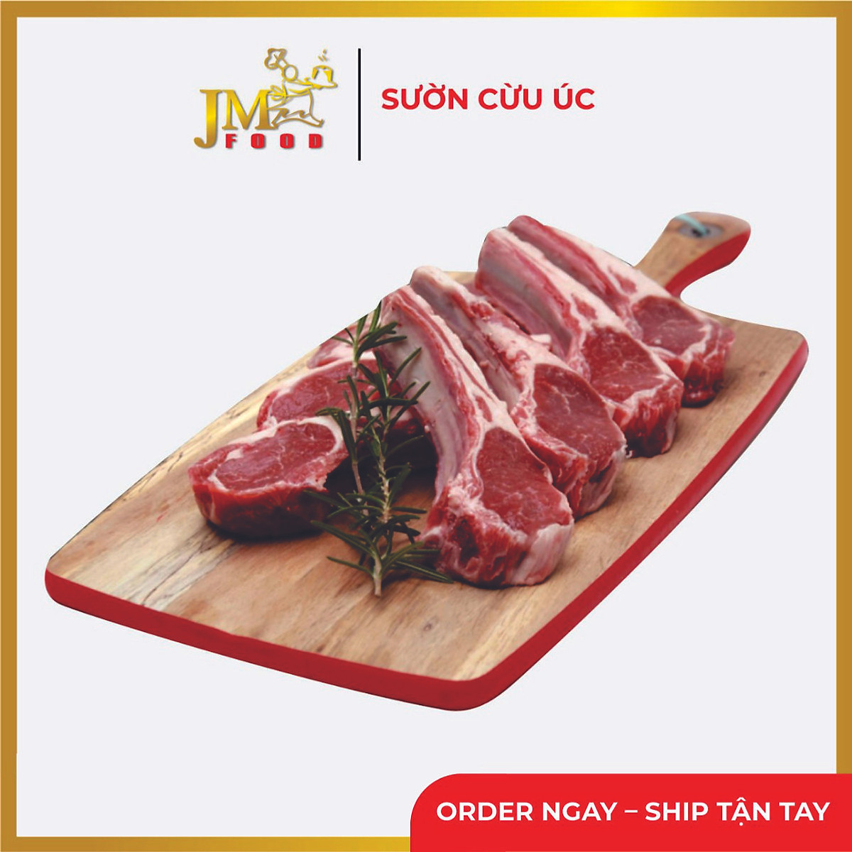 - sườn cừu úc cắt 2cm jmf - 1kg