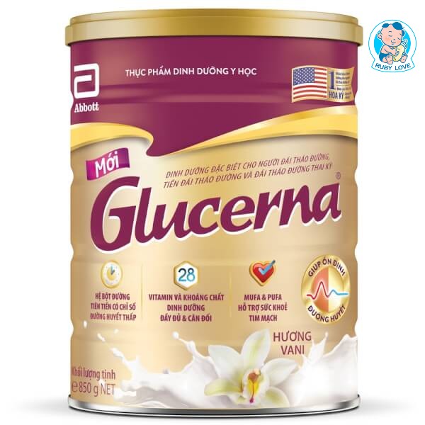 Date 2024 combo 2 lon sữa glucerna 850g hương vani