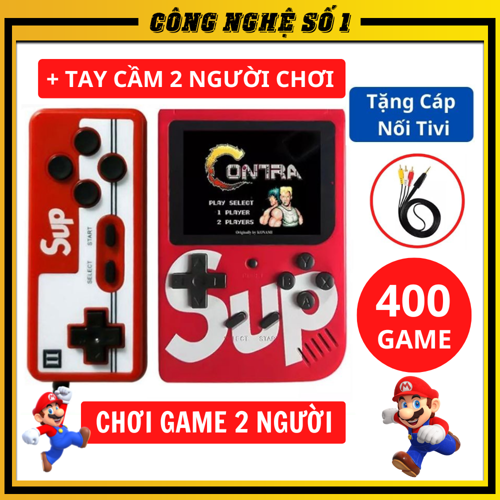 Máy chơi game Máy Sup kèm tay cầm gồm 416 game (Lưu ý sản phẩm gồm 2 mã tuỳ chọn mua kèm tay game hoặc mua không kèm tay game - và 1 mã tay game lẻ ) vui lòng chọn đúng mã khi mua