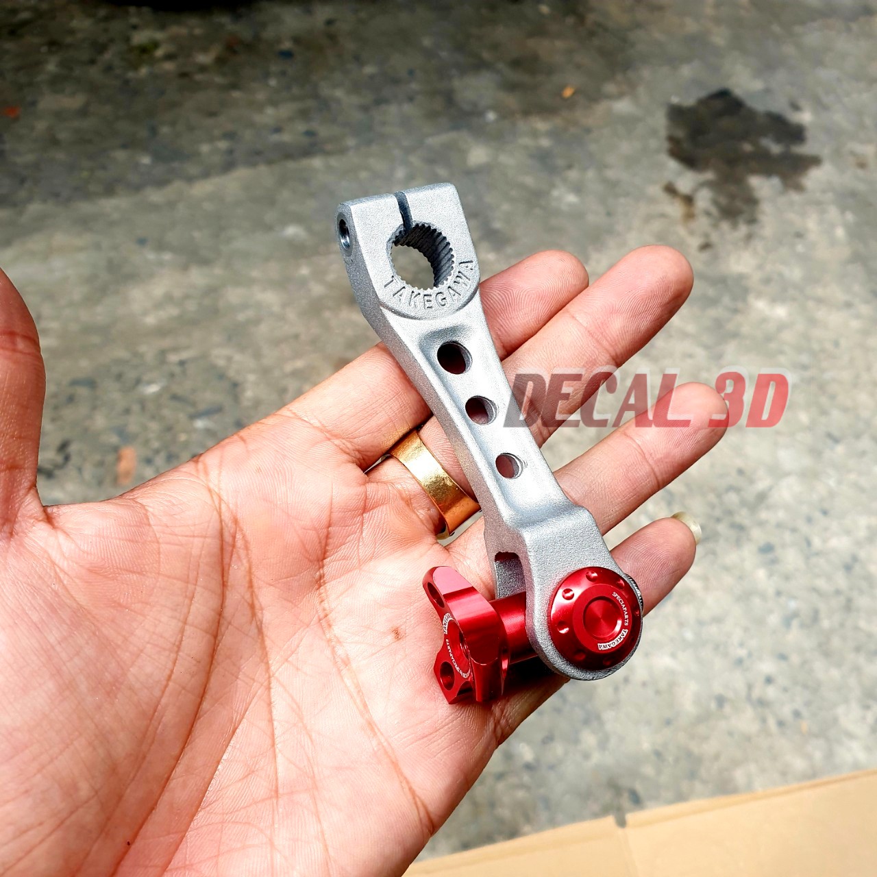 NÚM TĂNG CHỈNH CÀNG THẮNG TAKEGAWA MÀU ĐỎ TRANG TRÍ XE MÁY CỰC ĐẸP