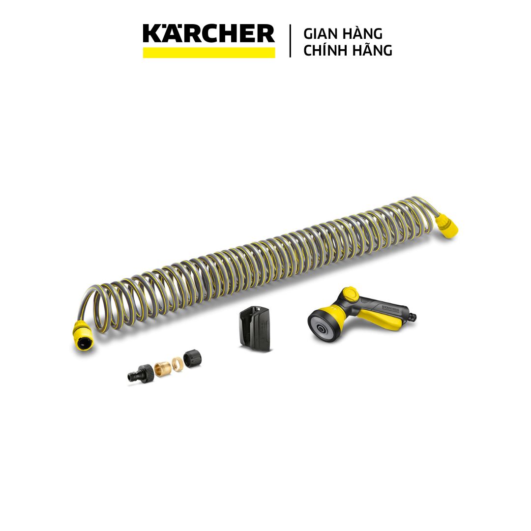 Bộ ống dây xoắn ốc 10 mét tưới vườn Karcher với 3 chế độ tưới