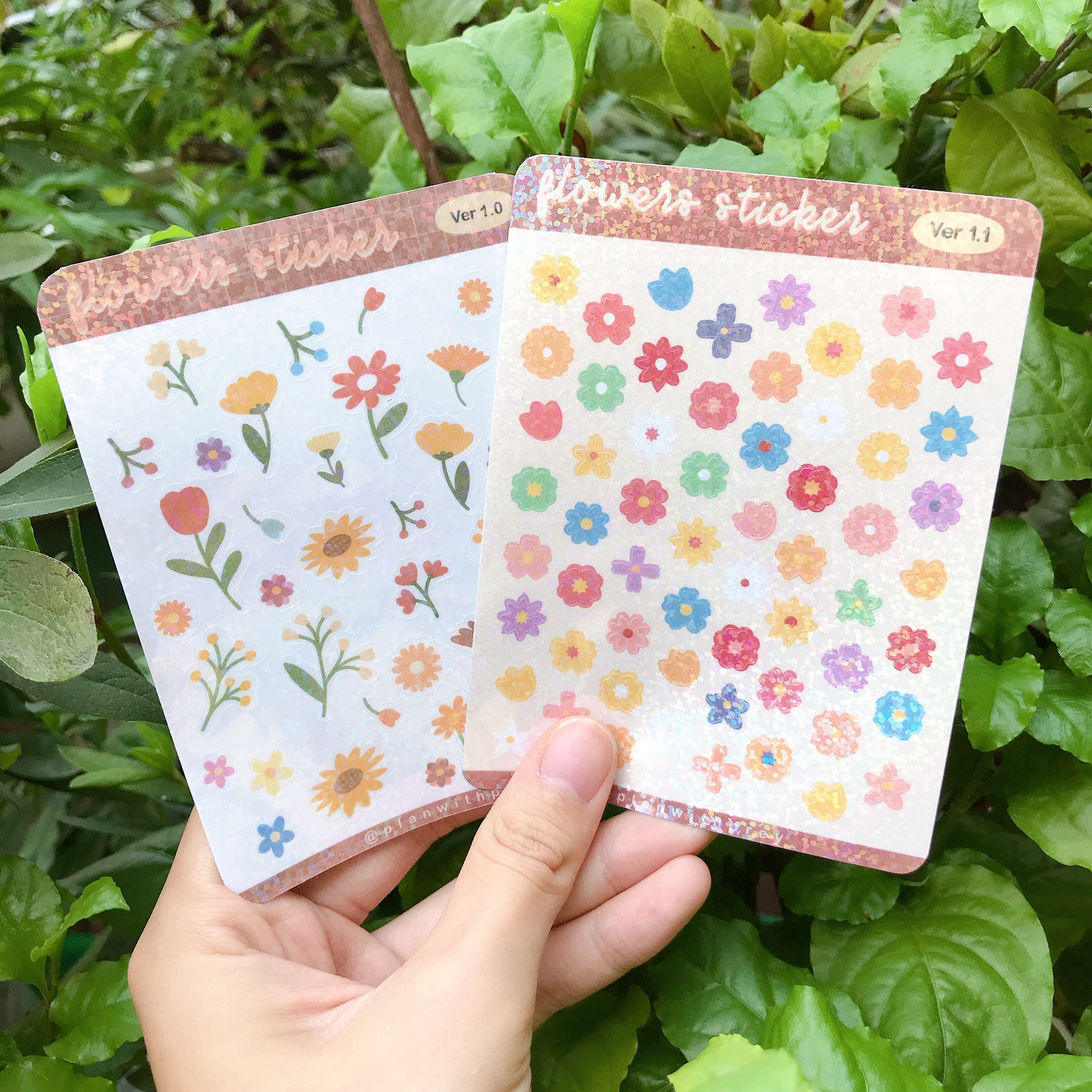 Sticker hoa nhí trang trí Toploader, Sổ