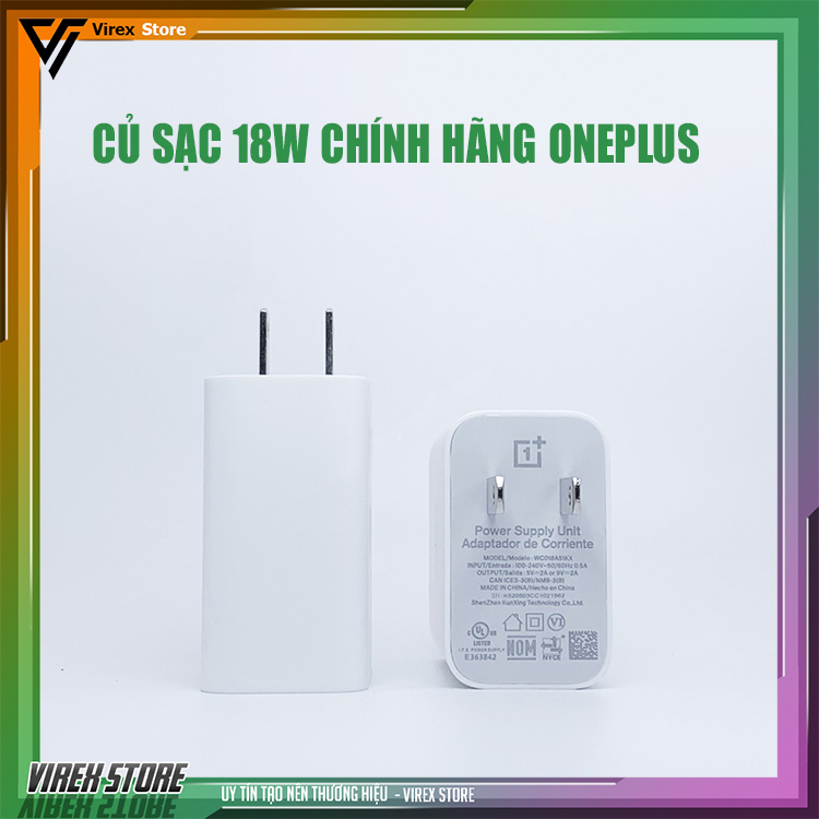 Bộ sạc nhanh 18W chính hãng One Plus