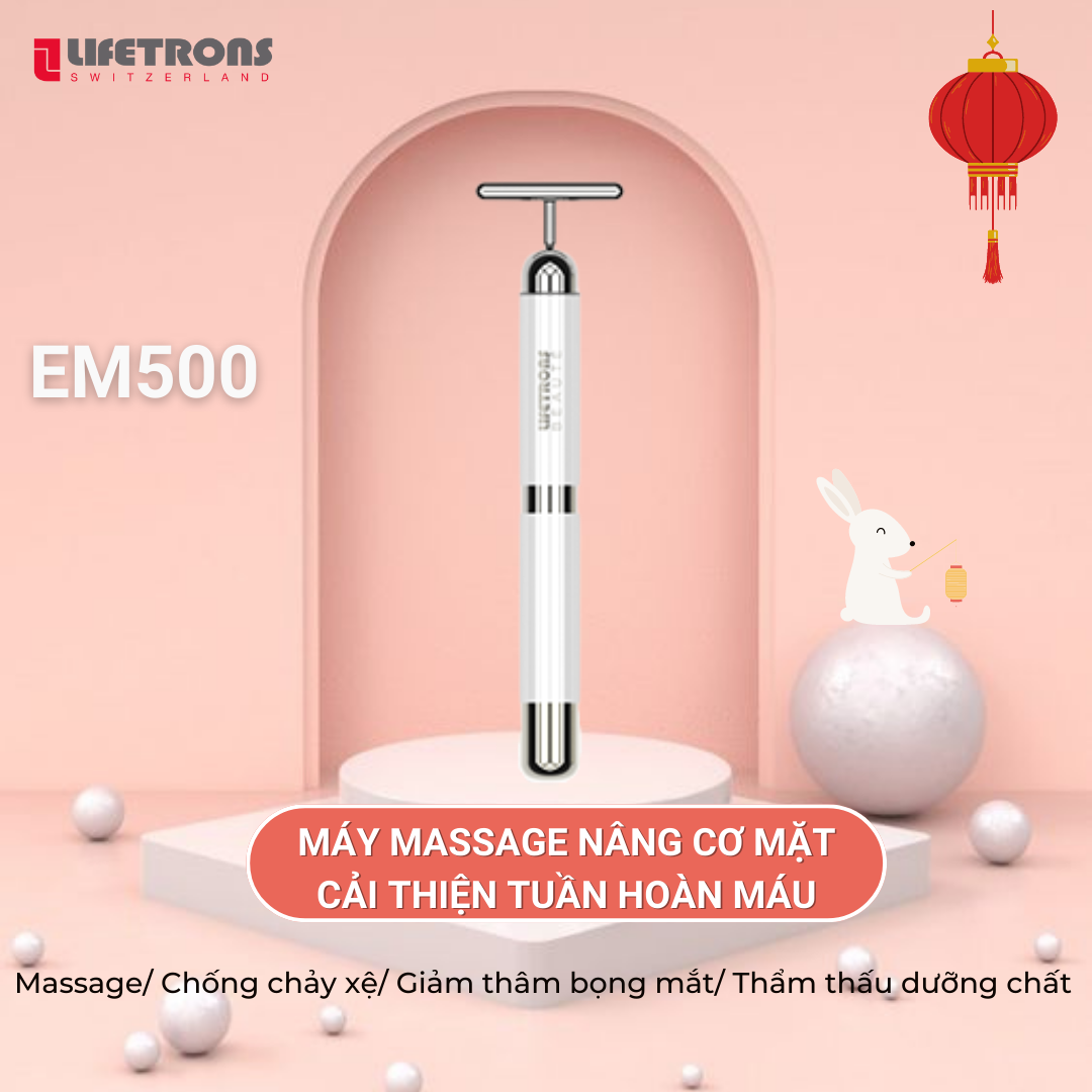 Máy massage nâng cơ Lifetrons EM-500 cải thiện tuần hoàn máu