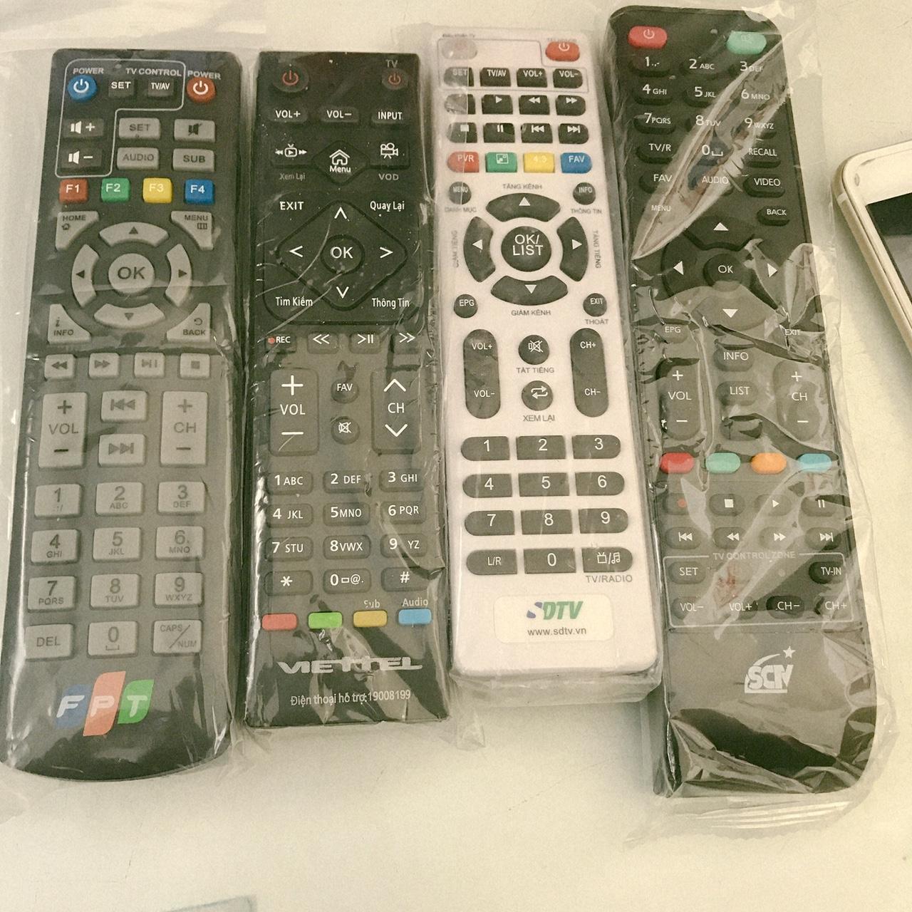 [HCM]Điều Khiển đủ Loại ViettelFPTSCTVSDTV Đồng Giá