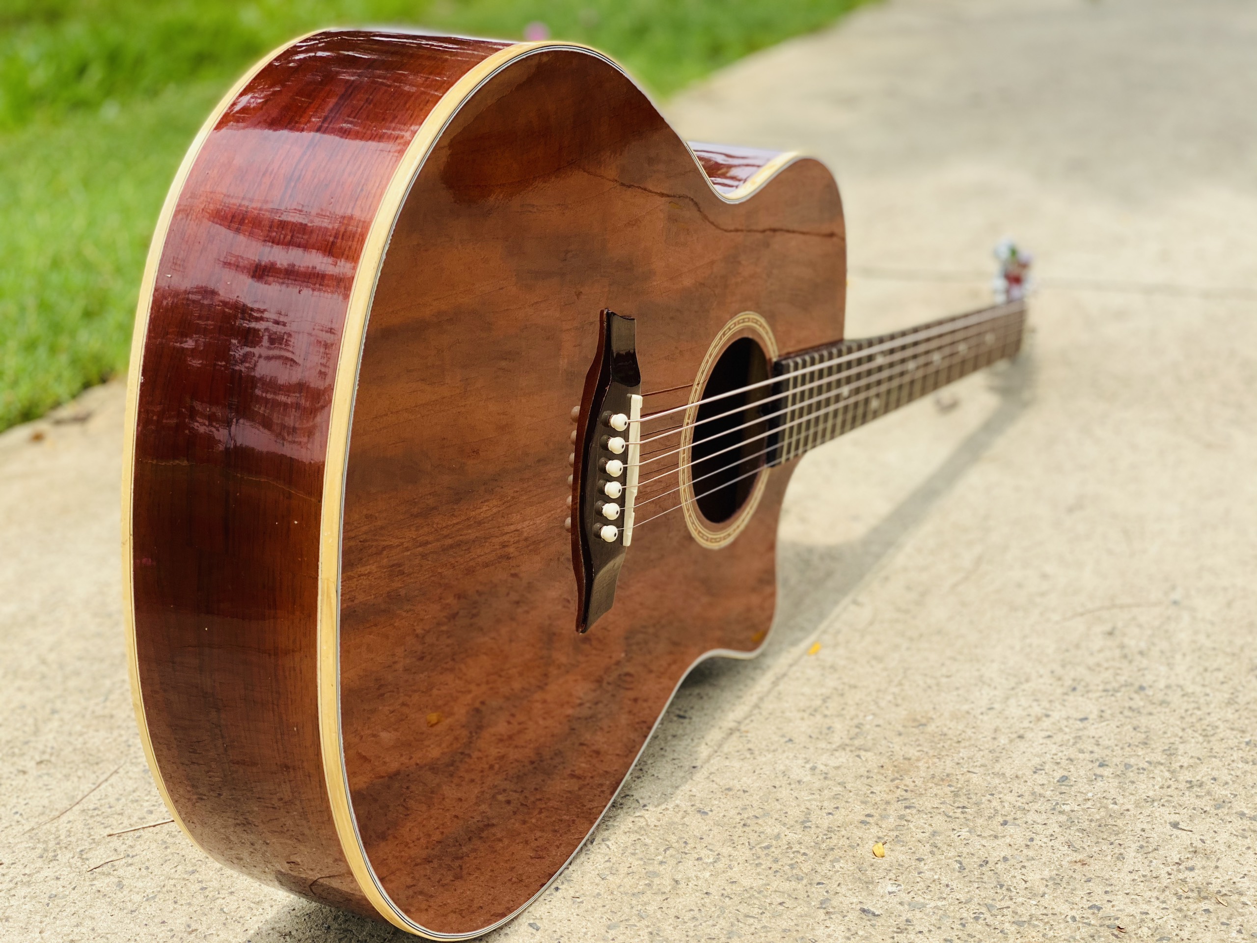 Đàn guitar Acoustic full solid gỗ hồng đào cao cấp chọn lọc có ty chỉnh cần  - Được bảo hành 2 năm giá bao nhiêu tháng 07/2021