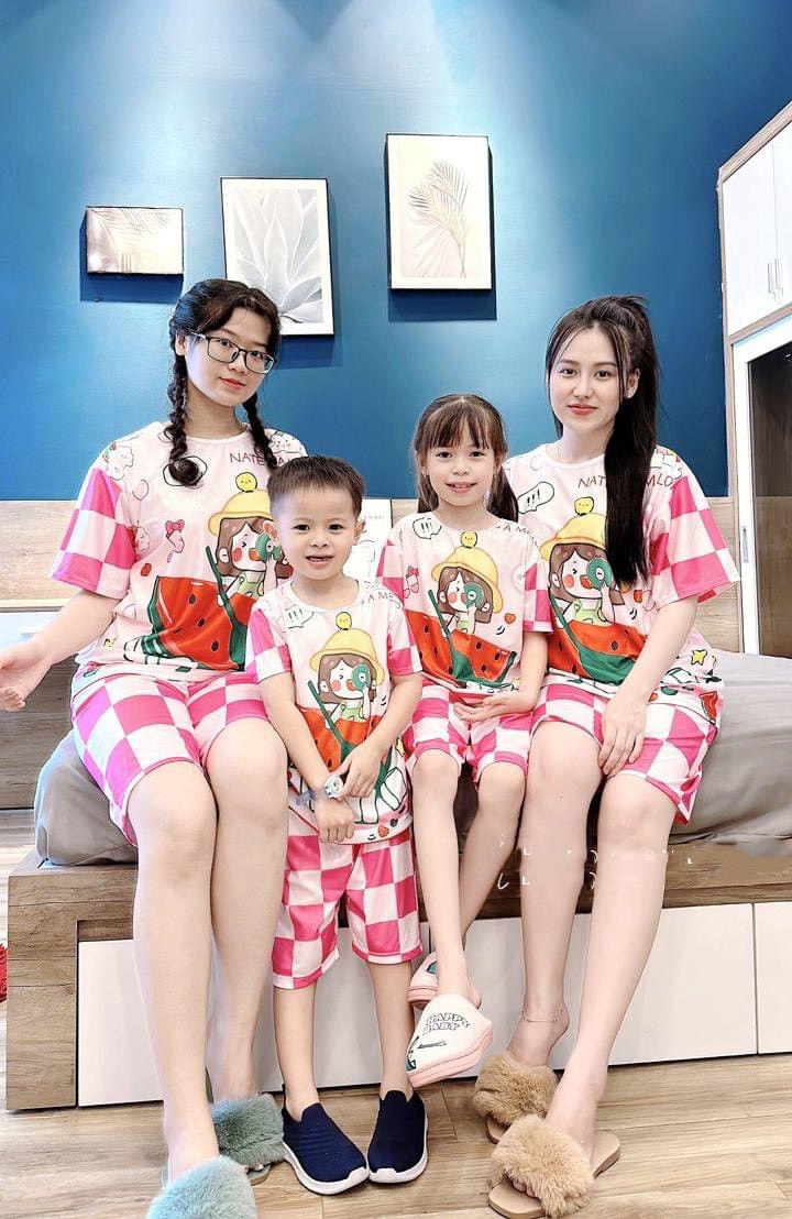 Đồ bộ lửng cho mẹ và bé trai, bé gái, đủ size từ 7kg đến 70kg