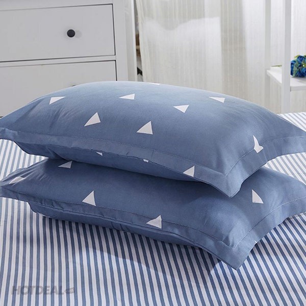 Combo 2 vỏ gối nằm cotton 40x60cm cao cấp - cặp vỏ gối