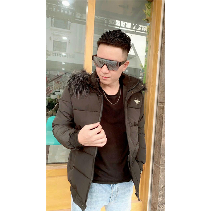 Áo khoác phao nam mũ lông hàng cao cấp
