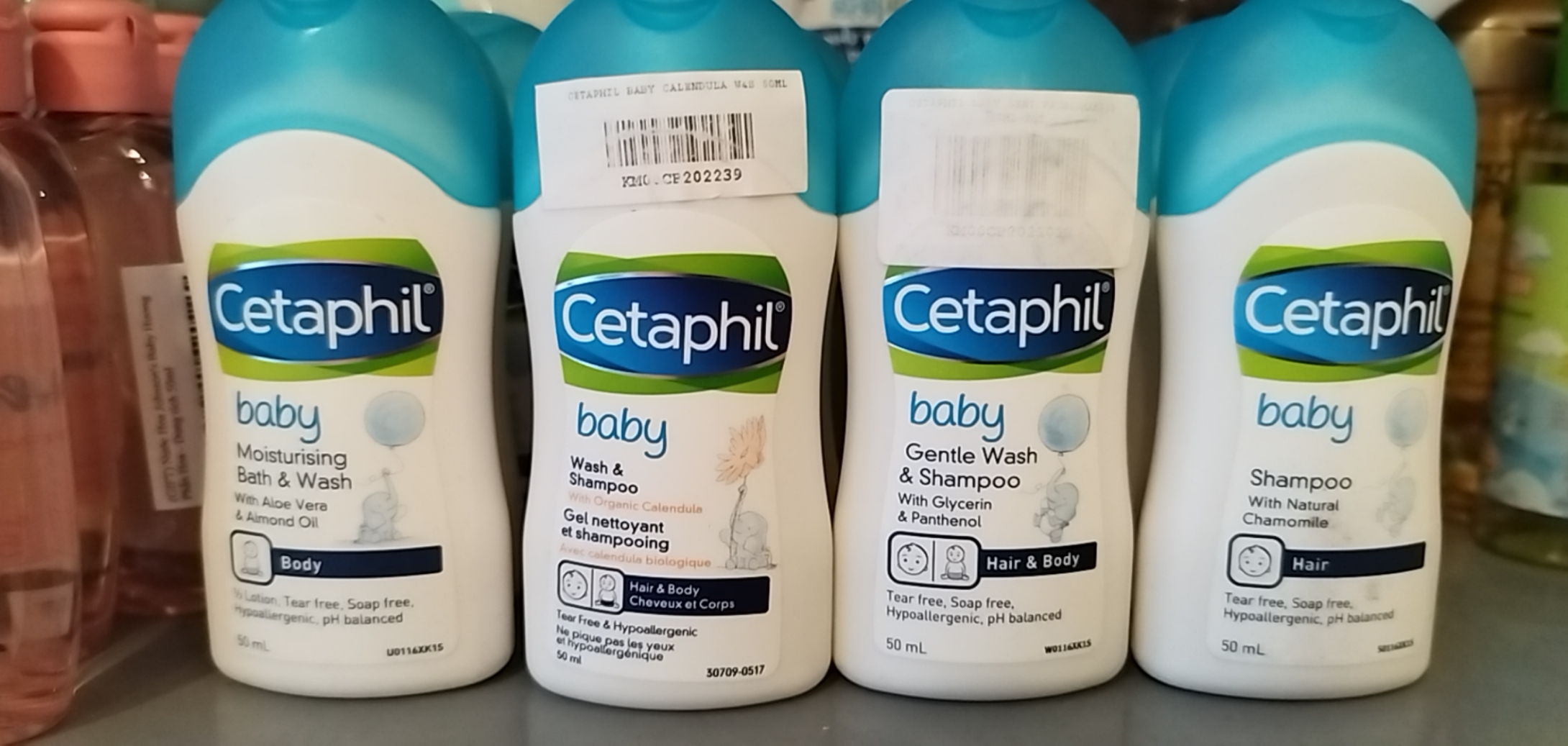 Mini - sữa tắm, gội, 2in1 cho bé cetaphil baby 50ml