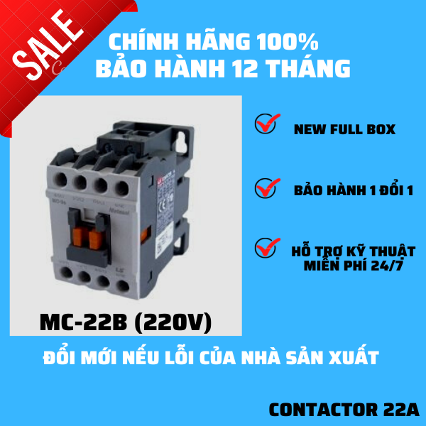 Khởi động từ ls 22a, contactor ls mc-22b