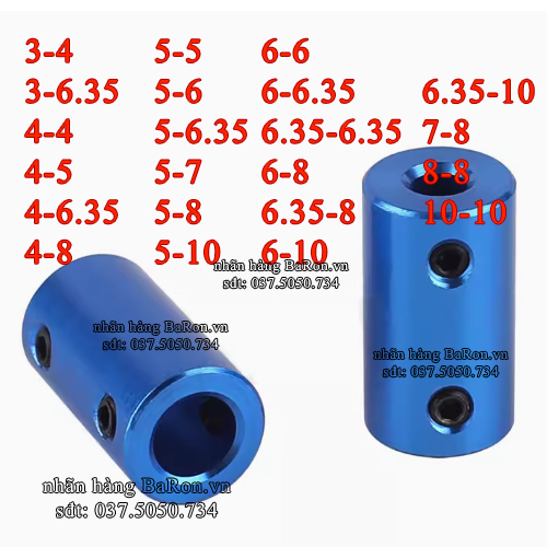 Khớp nối trục cứng các thông số