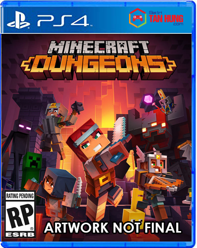 Đĩa Game Ps4 Minecraft Dungeons Hero Edition