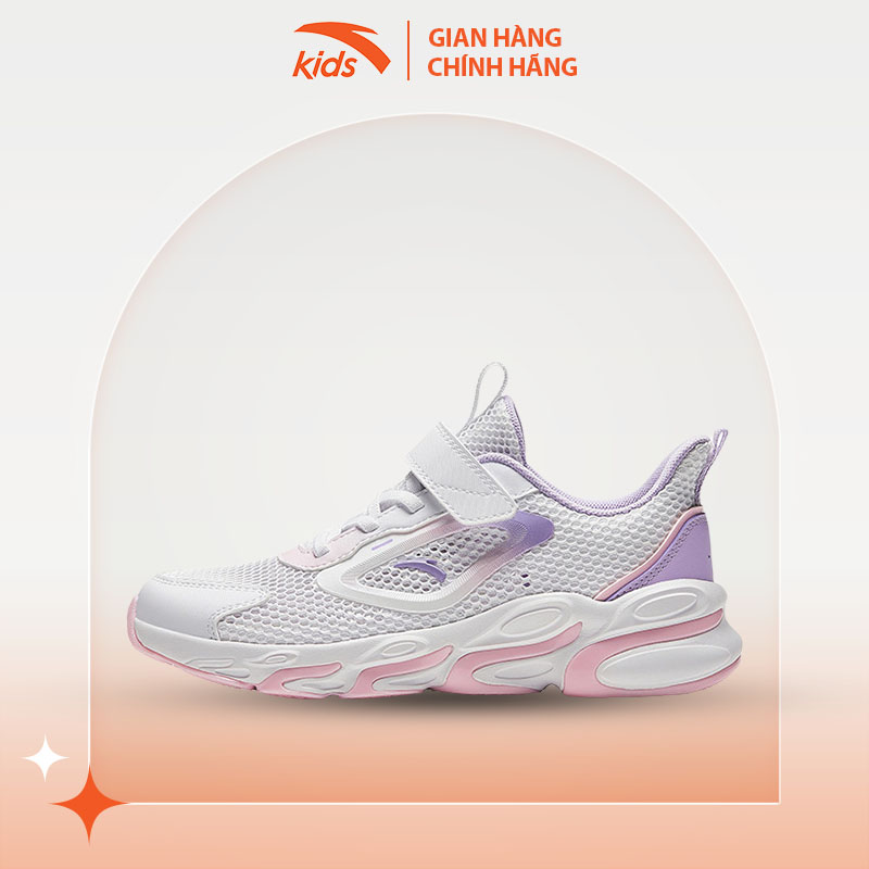 Giày thể thao bé gái size 33-38 Anta Kids W322335511 dòng chạy Running Shoes hoạt động thể chất