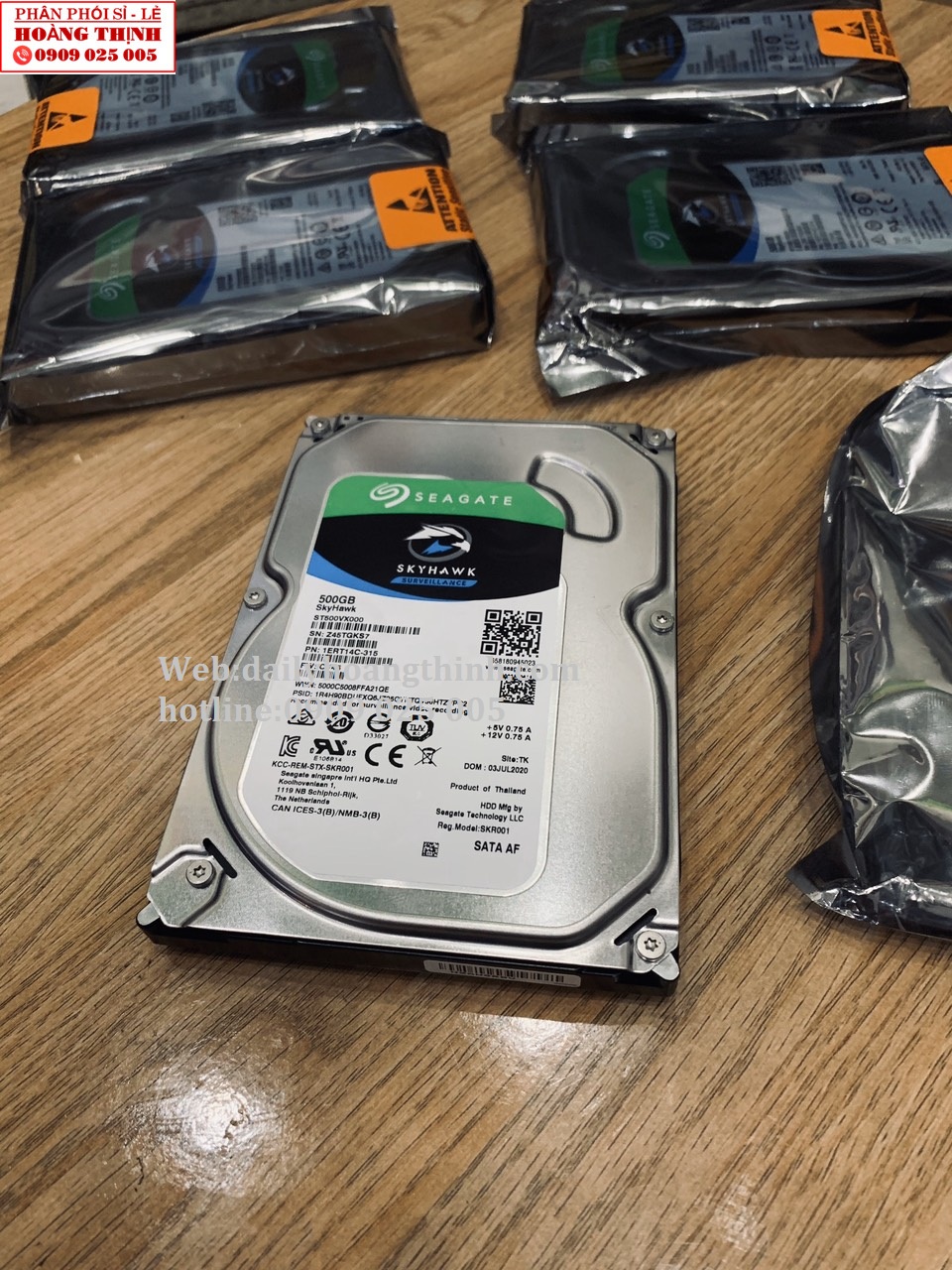[HCM]Ổ Cứng Chuyên Dụng HDD Cho Camera Seagate Skyhawk 500GB hàng mới 100%- bh 36 tháng