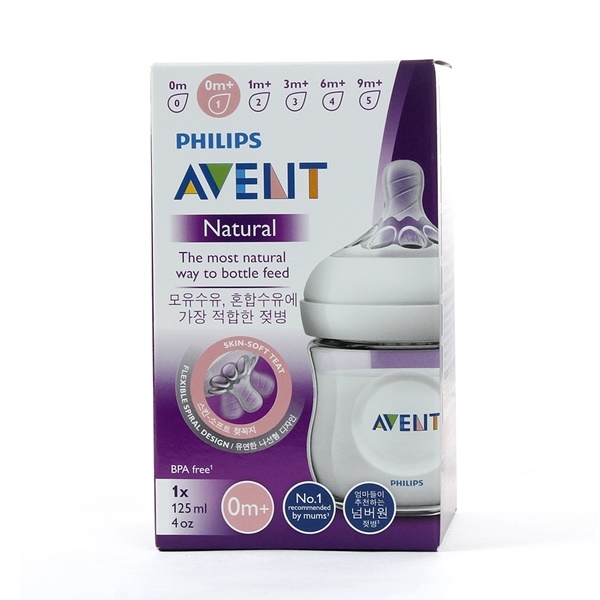 Bình sữa Philips Avent Natural 125ml Hộp đơn 1 bình/1 hộp