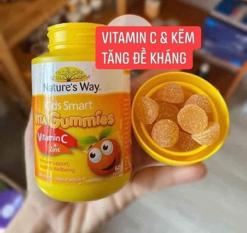 Kẹo dẻo Nature’s Way Vita Gummies Vitamin C + Zinc 60 viên