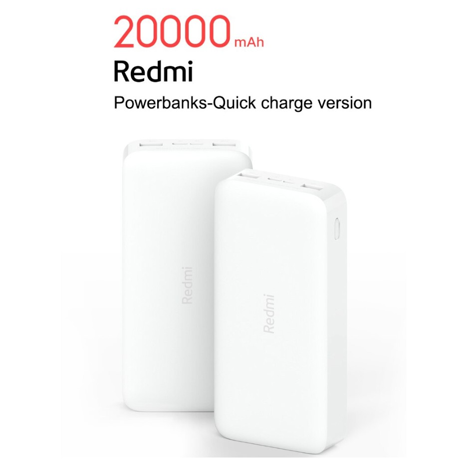 Pin dự phòng redmi 18w 20.000mah , pin dự phòng dung dượng lớn siêu trâu pin , pin dự phòng redmi sạc nhanh , sạc dự phòng redmi 18w không nóng pin khi sạc , không tụt pin