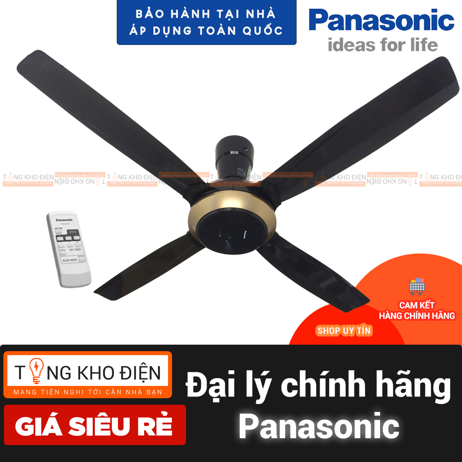 Quạt trần 4 cánh panasonic f- 56xpg