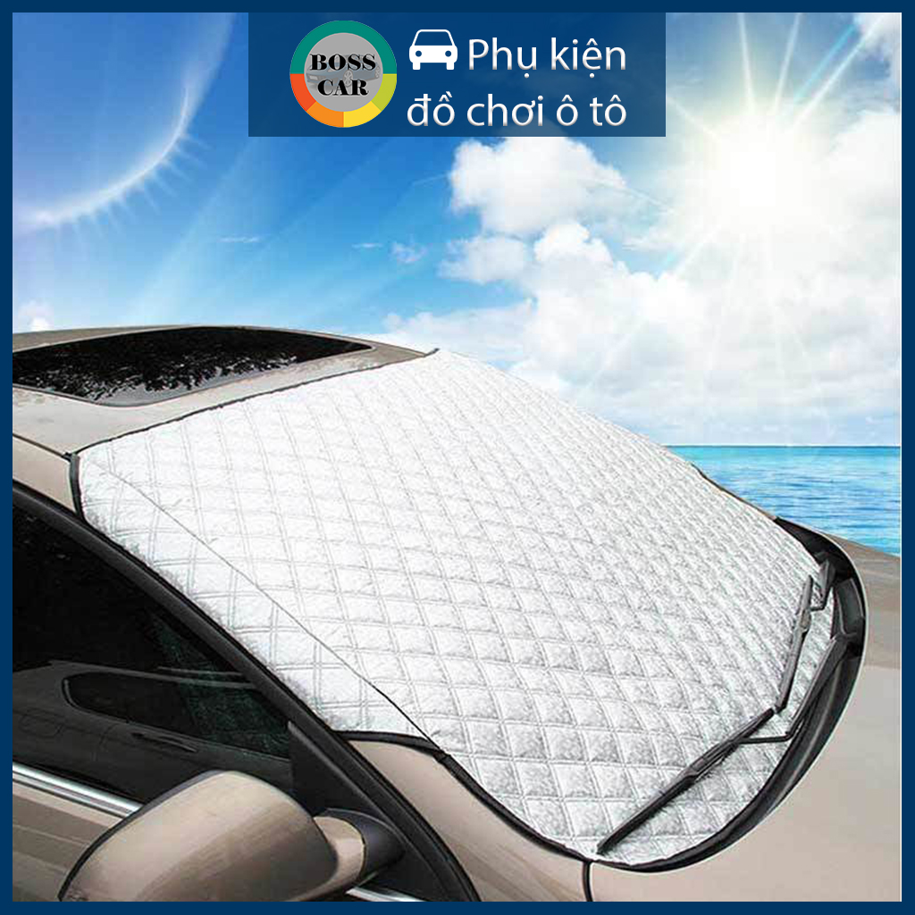 [Giá Ưu Đãi] Bạt che nắng kính lái ô tô 3 lớp thiết bị chống nắng bảo vệ nội thất oto xe hơi hiệu quả, tấm miếng bạc chắn nắng mưa, tấm che nắng kính lái ô tô, tam che nang bảo vệ nội thất oto xe hơi 4,5,7 chỗ