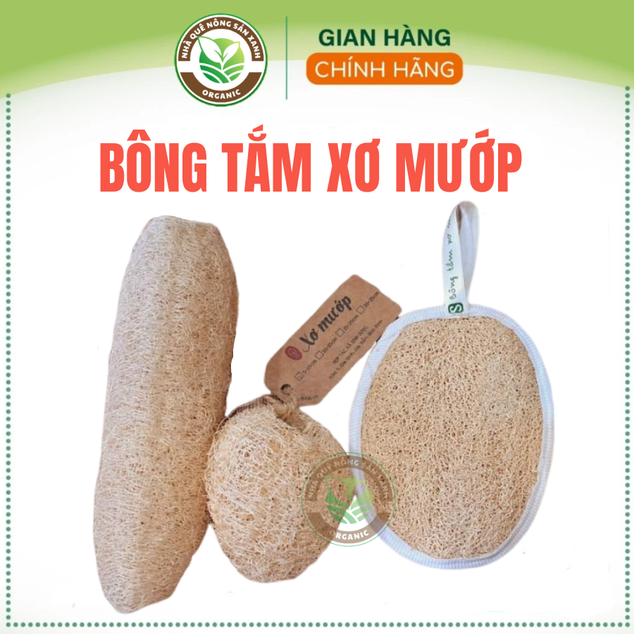 Bông tắm xơ mướp hữu cơ htx sinh dược