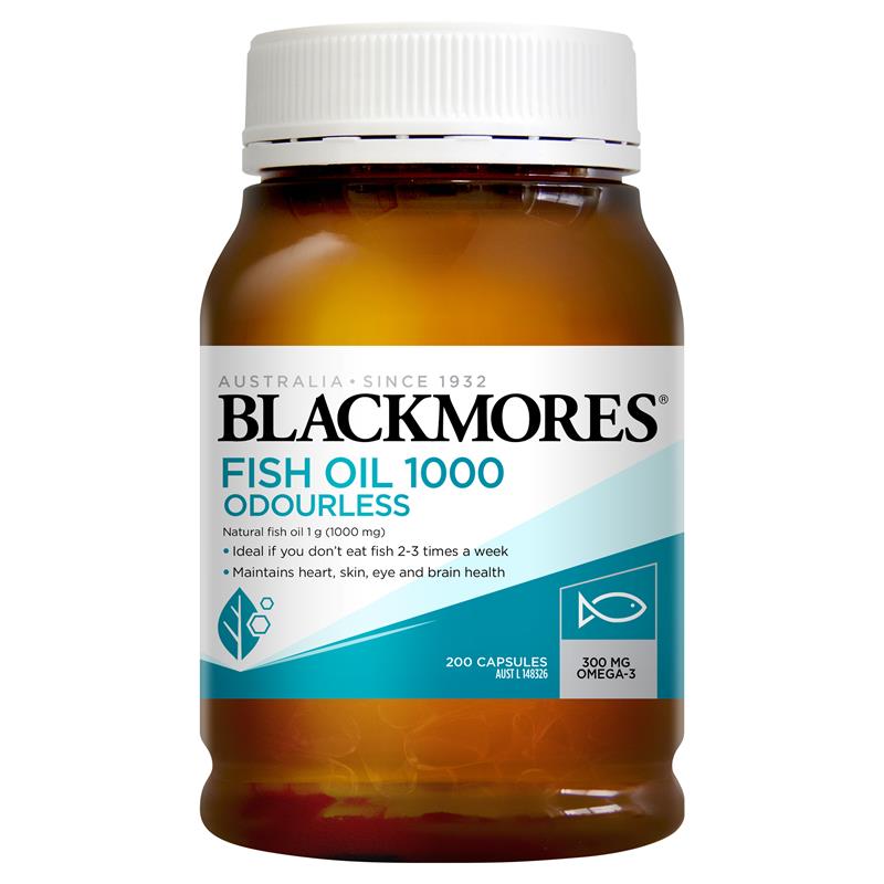 Dầu cá Blackmores fish oil 1000mg hộp 400 viên bổ sung omega 3 tự nhiên - Chemistware