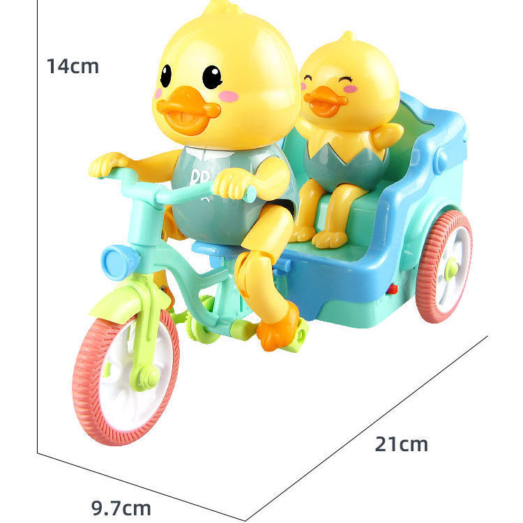 2023 Gấu Bị Nhiễm Đồ Chơi Xe Đầu Hói Mạnh Mẽ Dudu Xe Ba Bánh Điện Xiong Da