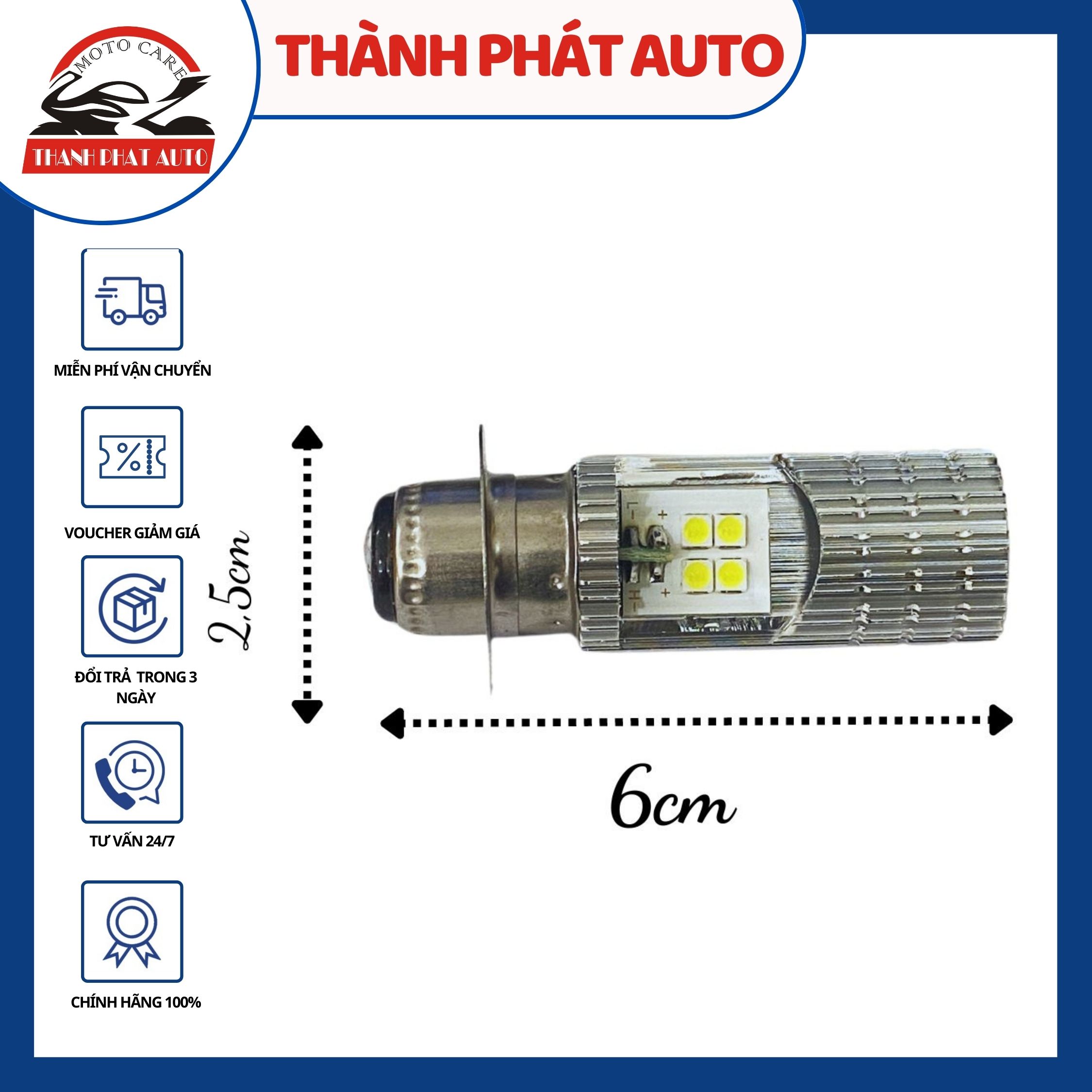 [HCM]Bóng led Fa-cos M5 gắn xe máy - 432