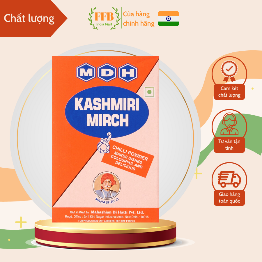 Bột ớt ấn độ mdh kashmiri, 100g