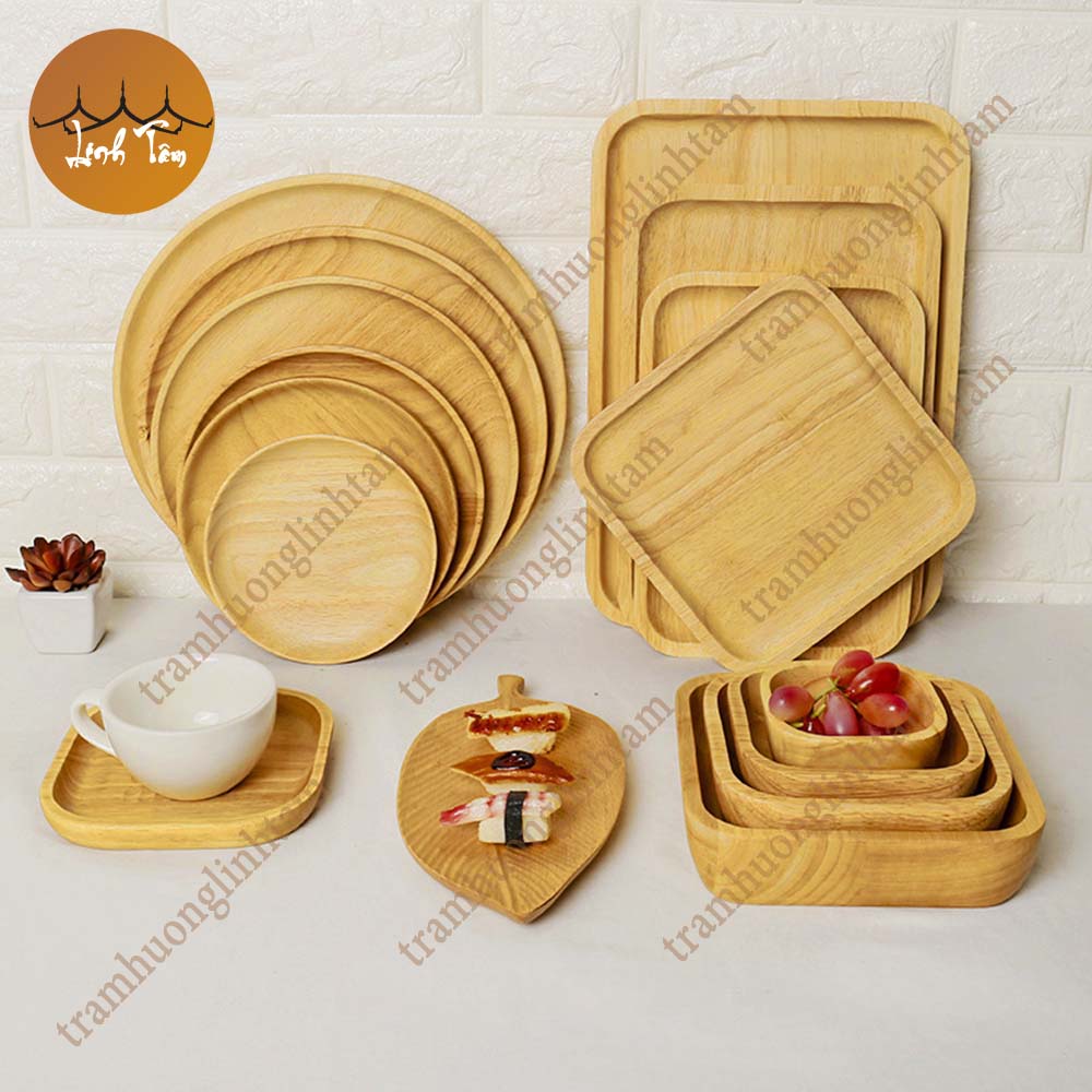 Đĩa gỗ tự nhiên, khay gỗ, khay đựng trà, thớt gỗ decor, đĩa gỗ decor, đĩa đựng Sushi, đĩa bít tết steak, đĩa bánh decor gỗ tự nhiên nguyên miếng cao cấp nhật khẩu - Dáng Tròn - Linh Tâm Mộc Trầm