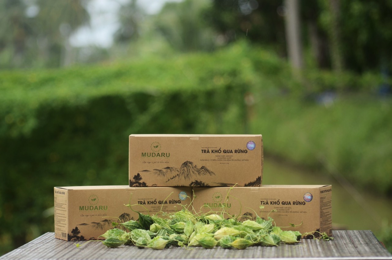 TRÀ KHỔ QUA RỪNG MUDARU TÚI LỌC - HỘP 50 TÚI