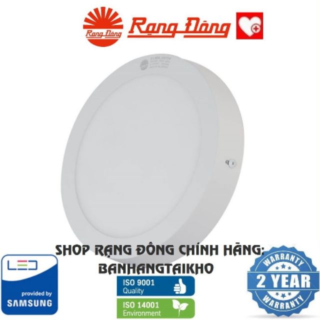 Đèn led ốp trần rạng đông 12w փ172, chipled samsung model: d ln09l 172/12w