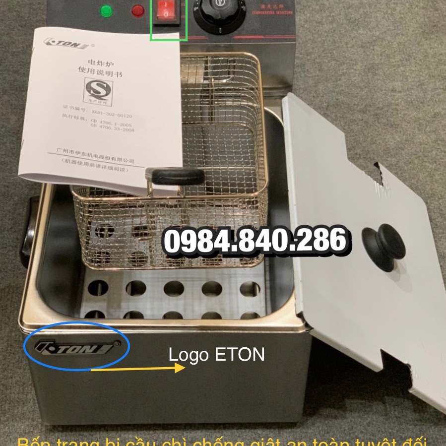 Bếp chiên nhúng điện cao cấp ET-ZL1 Nội địa Trung