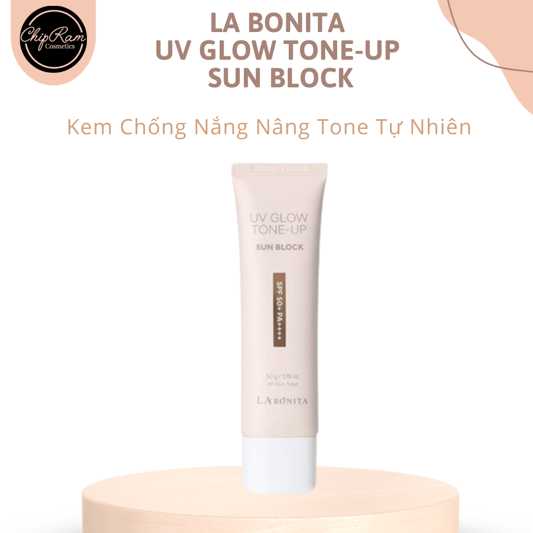 Kem Chống Nắng Nâng Tone Tự Nhiên La Bonita UV Glow Tone-up Sun Block SPF 50+ PA++++