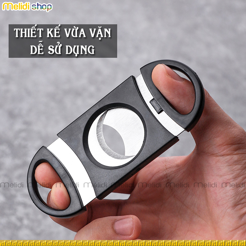 Cắt xì gà siêu Lớn Ring Cỡ 60 trở lên, Dao Cắt Tất Cả Loại cigar, OBE BR7 Lưỡi Thép Tròn Sắc Bén, Cigar Cutter