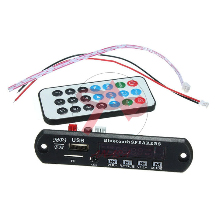 Module giải mã mp3 / usb / tf / aux 12v có màn hình và tay điều khiển