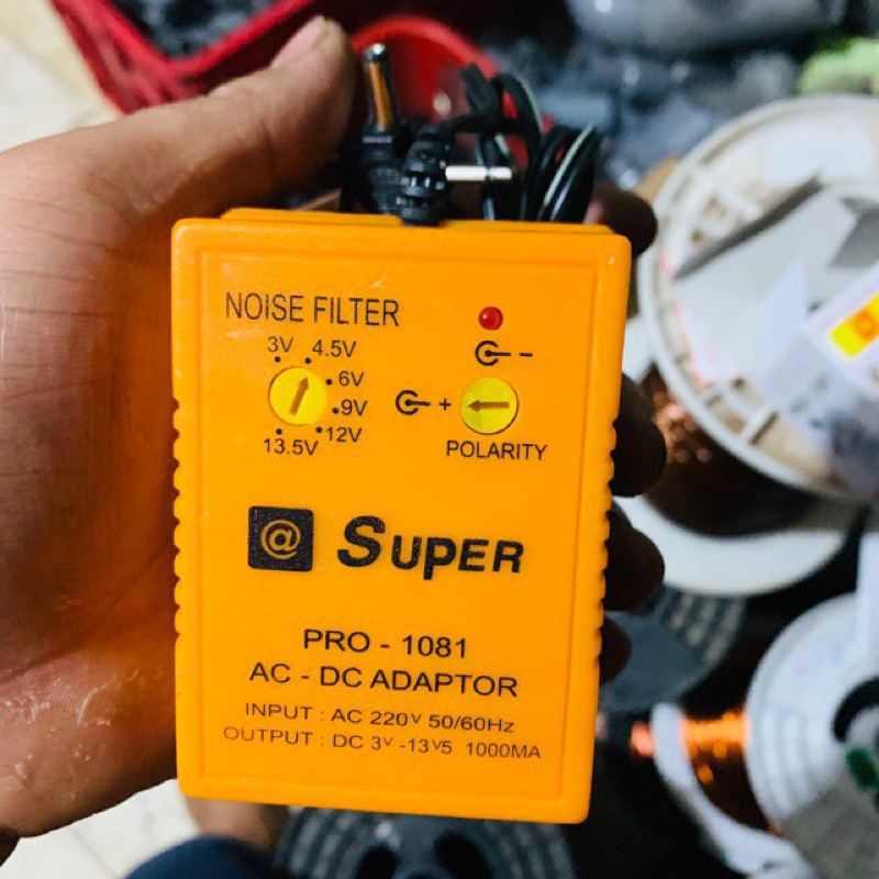 Nguồn adapter đa năng super pro 1080 450ma 3-12v có 6 đầu ra đảo cực