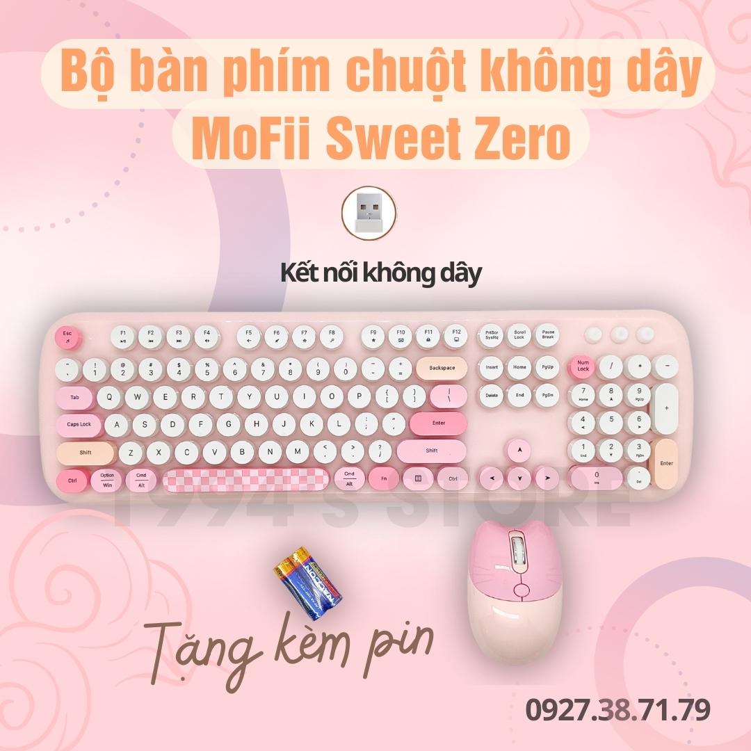 MOFii Geezer Zero Bàn phím giả cơ và chuột không dây silent - Dùng cho PC, Laptop, Tivi, Máy tính bảng, Điện thoại ...