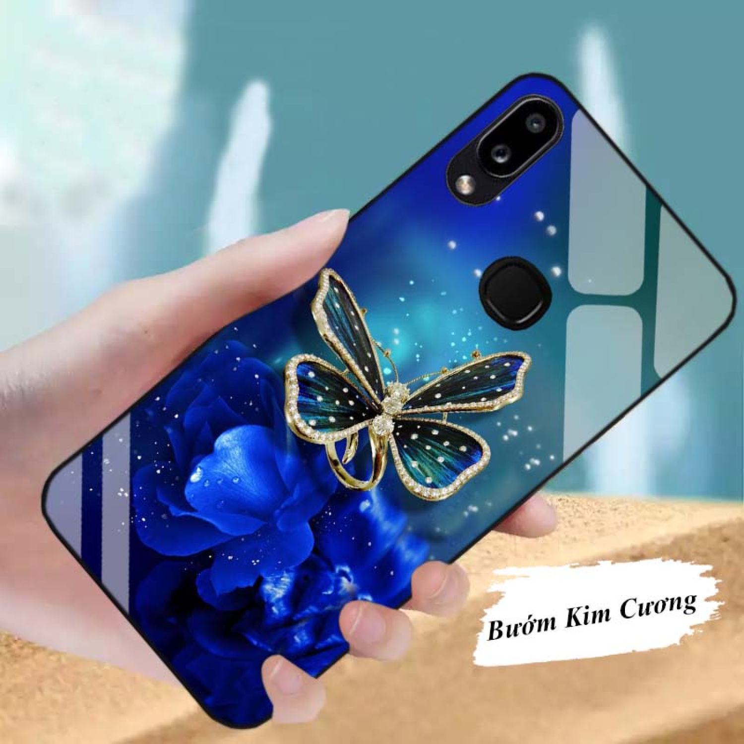 Ốp SAMSUNG A10, A10S, A20, A30, M20 Lưng Kính Cường Lực Cao Cấp Mới ƞhất