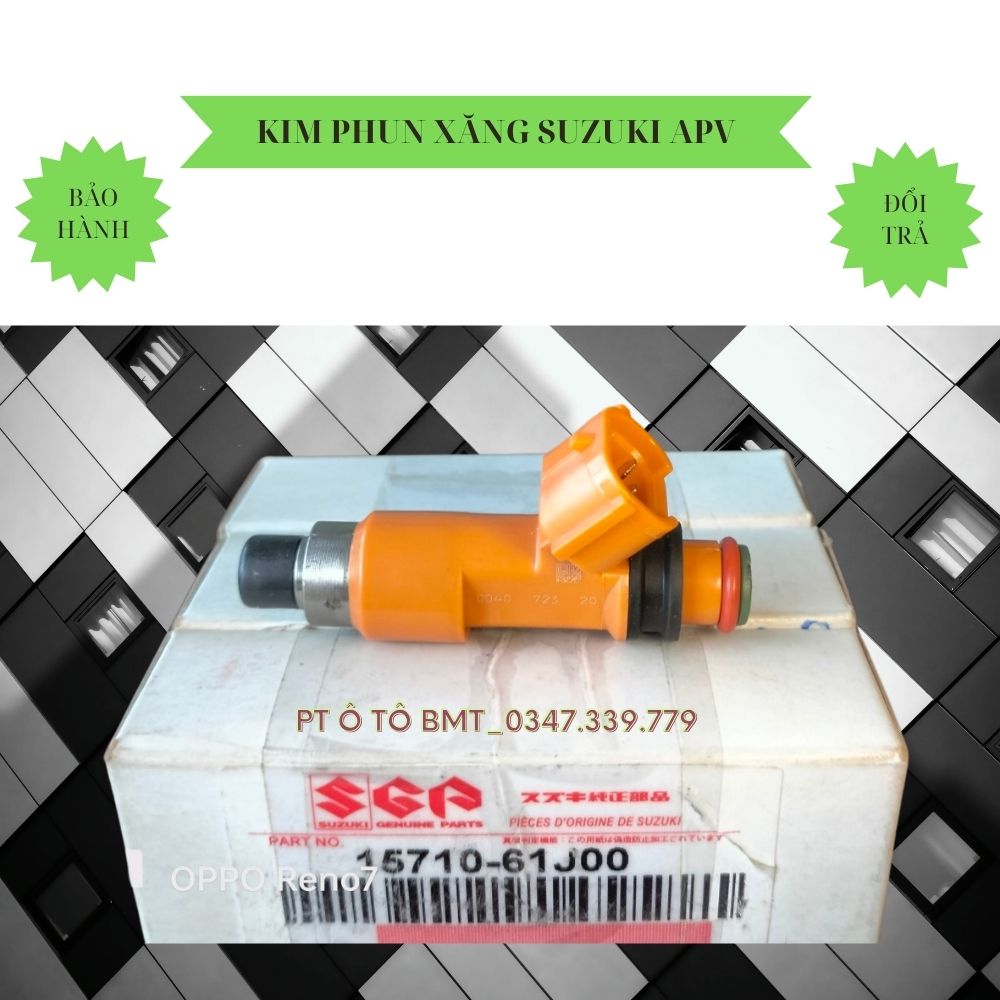 BẢO HÀNH 3 THÁNG_ Kim phun xăng béc phun chất lượng tốt dùng cho xe SUZUKI APV,  mã SP 15710-61J00.