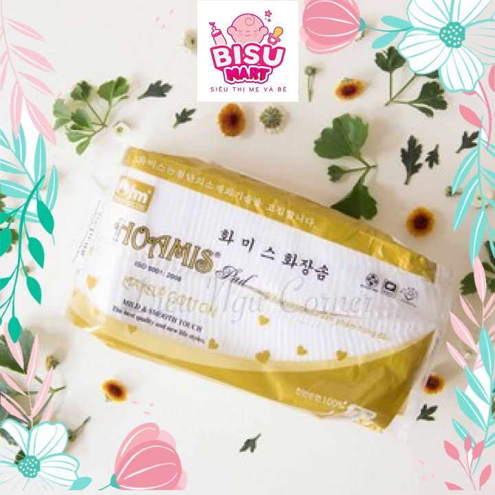 Bông tẩy trang cao cấp Hoamis Pad Makeup Cotton