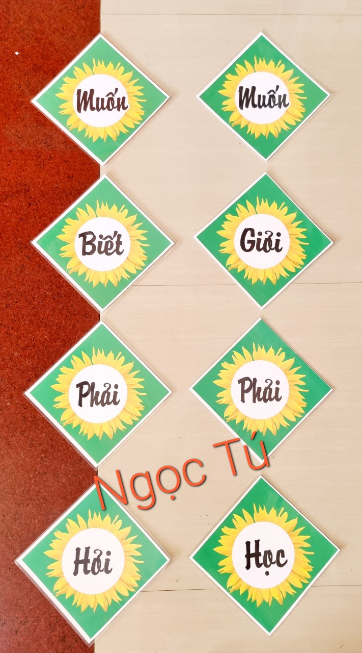 Khẩu hiệu trang trí lớp học .