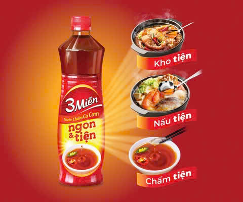 Nước Chấm Cá Cơm 3 Miền Chai 800ml - UN4