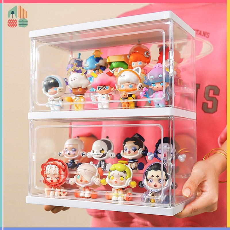 Hộp trưng bày chống bụi suốt dung tích lớn, kệ trưng bày đồ chơi，Hộp Đựng Trưng Bày Đồ Chơi Lego Bằng Trong Suốt Từ Tính