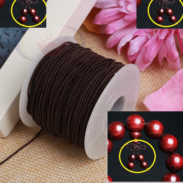60m Dây Thun Co Giãn, Dây đàn hồi Xỏ Chuỗi Hạt 1mm